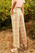 Linen Plaid Pant